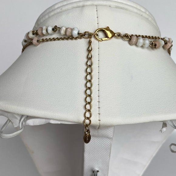 Vintage MONET Double Strand Beaded Pendant Necklace - Picture 4 of 7